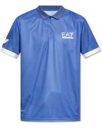 EA7 - Polo Shirt With Logo, - Lyst