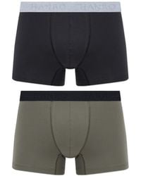 Hanro - 2-Pack Boxer Briefs From The 'Cotton Essentials' Line - Lyst