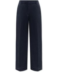 Theory - Trousers With A Satin Finish - Lyst