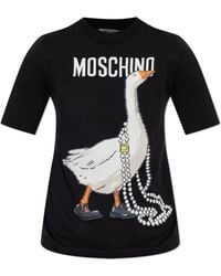Moschino - Turtleneck With A Decorative Pattern - Lyst