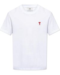 Ami Paris - T-Shirt With Logo - Lyst