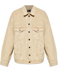 Balenciaga - Denim Jacket With 'Vintage' Effect - Lyst