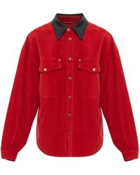 Versace - Corduroy Shirt With Pockets - Lyst