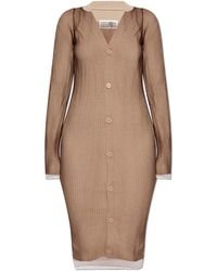 MM6 by Maison Margiela - Dress With Decorative Tulle - Lyst