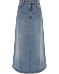 Ami Paris - Denim Skirt - Lyst