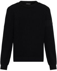 Moncler - Wool Sweater With A Crew Neck - Lyst