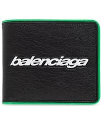 Balenciaga - Leather Wallet With Logo - Lyst