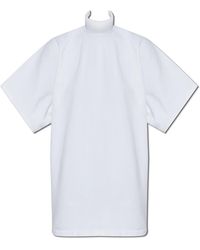 Alaïa - Top With A Stiff Stand-Up Collar - Lyst