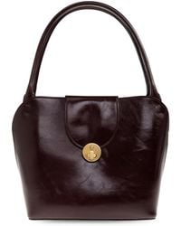 Versace - Leather Shoulder Bag With Medusa Head - Lyst