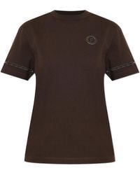 Ferragamo - T-Shirt With Decorative Trim - Lyst