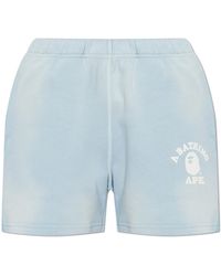 A Bathing Ape - Shorts With Logo - Lyst