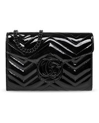 Gucci Black Round GG Marmont 2.0 Coin Pouch – BlackSkinny