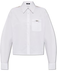 Versace - Shirt With Chain Stripes Print - Lyst