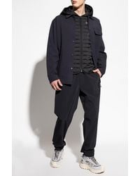 Moncler - Trousers With Logo Patch - Lyst