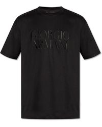 Giorgio Armani - T-Shirt With Logo - Lyst