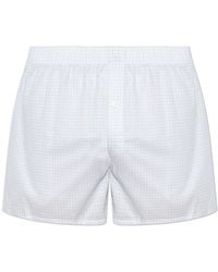 Hanro - Boxers With A Check Pattern - Lyst