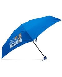 Moschino Umbrella With Logo - Blue