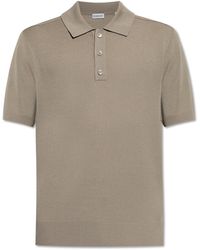 Burberry - Polo With Embroidered Logo On The Back - Lyst