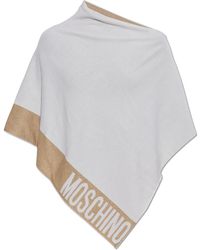 Moschino - Poncho With Metallic Thread - Lyst