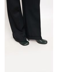 Bottega Veneta - Green 'block' Heeled Ankle Boots - Lyst