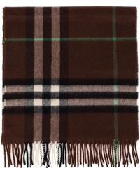 Burberry - Checked Scarf In Cashmere, - Lyst