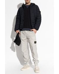 Stone Island - Down Jacket With Hood - Lyst