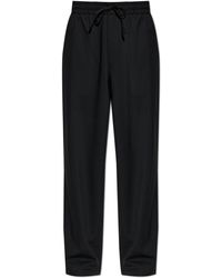 Ami Paris - Wool Wide-Leg Trousers - Lyst