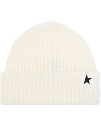 Golden Goose - Wool Hat With Logo - Lyst