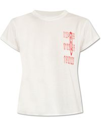 MM6 by Maison Martin Margiela - Cotton T-Shirt With Logo - Lyst