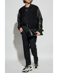 Balmain - Bomber Jacket With Appliqué - Lyst