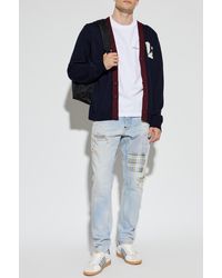 DSquared² - Wool Cardigan With Logo - Lyst