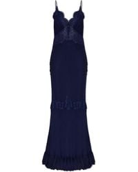 Self-Portrait - Strappy Dress With Lace Inserts - Lyst