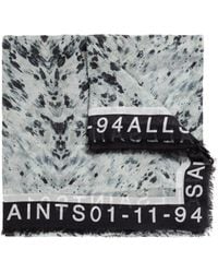 AllSaints - Patterned Scarf - Lyst