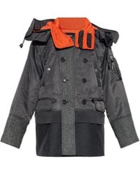 DSquared² - Insulated Coat With Stand-Up Collar - Lyst