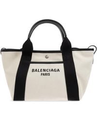Balenciaga - Cream Biarritz Small Shopper Tote - Lyst