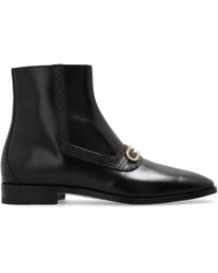Gucci - Leather Ankle Boots - Lyst