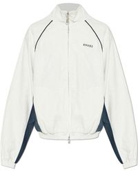 Rhude - Linen Jacket With Stand-Up Collar - Lyst