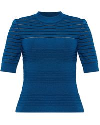 Balmain - Fitted Cut Top - Lyst