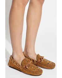 Isabel Marant - Suede "Fitza" Loafers - Lyst