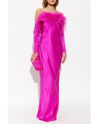 Cult Gaia - ‘Terra’ Dress With Feathers - Lyst