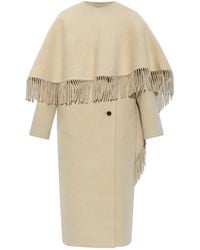 Rohe - Wool Coat With Scarf - Lyst