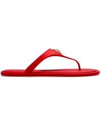 Versace - Rubber Flip-Flops With Medusa Head - Lyst