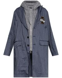 DSquared² - Coat Made Of Combined Materials - Lyst