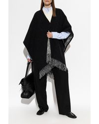 Jimmy Choo - Wool Poncho - Lyst