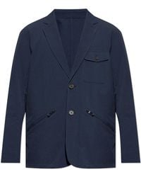 Emporio Armani - Blazer With Open Lapels - Lyst