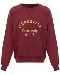 Willy Chavarria - 'Chavarria Community Center Standard Crewneck' Sweatshirt - Lyst