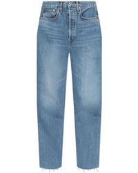 RE/DONE - Jeans With Slightly Tapered Legs - Lyst