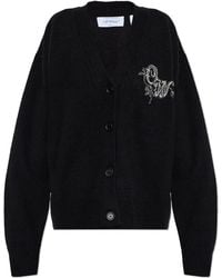 Off-White c/o Virgil Abloh - Cardigan With Decorative Embroidery - Lyst