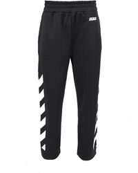 Off-White c/o Virgil Abloh Joggers With A Print - Black