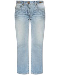Versace - Jeans With Logo - Lyst